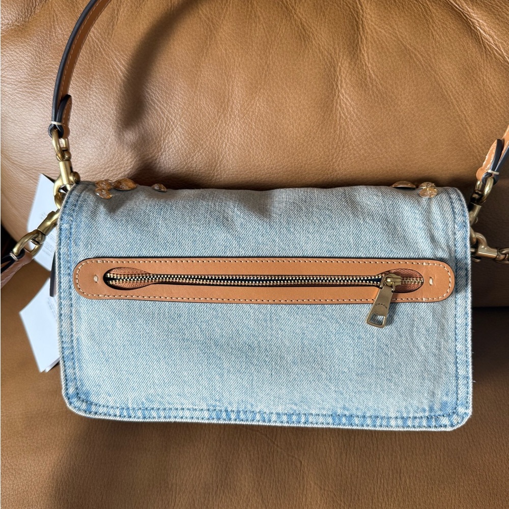 NWT Coach Crystal Denim Tabby 26 - Picture 11 of 16